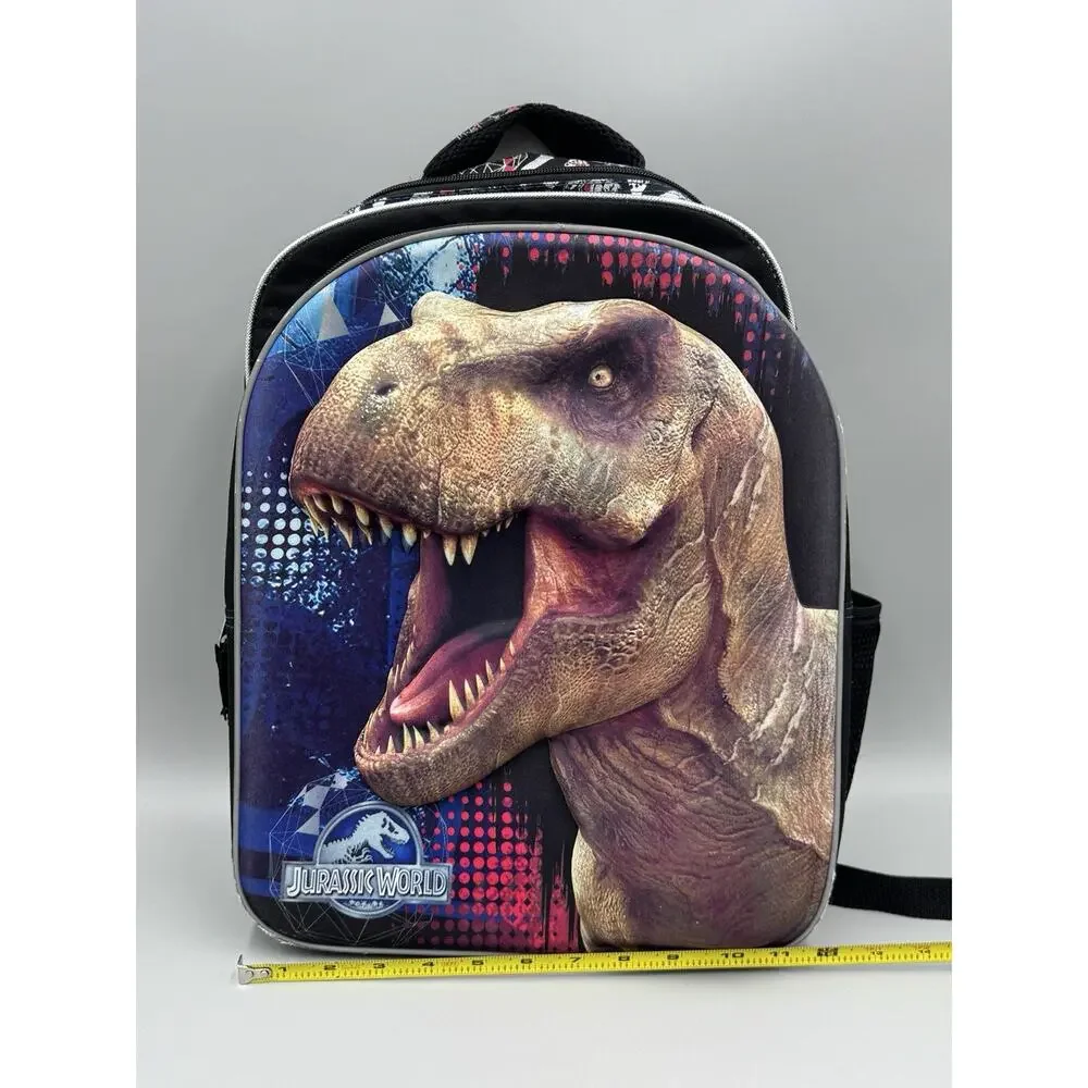 Jurassic World 3D Backpack T-Rex Tyrannosaurus Rex Dinosaur School Book Bag